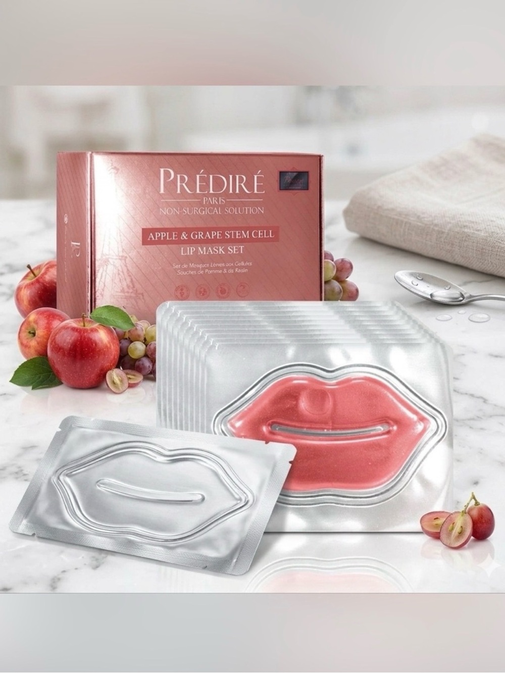 Predire Apple & Grape Stem Cell Lip Mask 10 Piece Set - Retail $400
